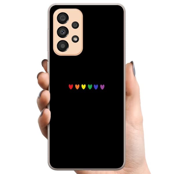 Samsung Galaxy A33 5G TPU Mobilcover Stolt Hjerter