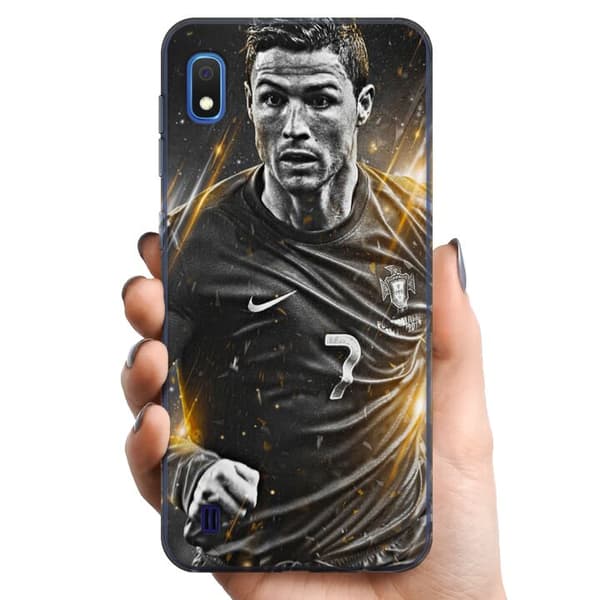Samsung Galaxy A10 TPU Matkapuhelimen kuori Cristiano Ronaldo