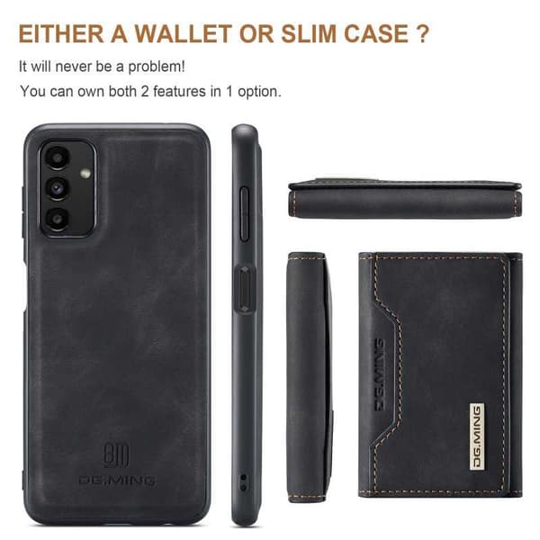 8-SLOTS Samsung A13 4G stødsikkert cover med magnetisk kortholder DG.MING Afmonter