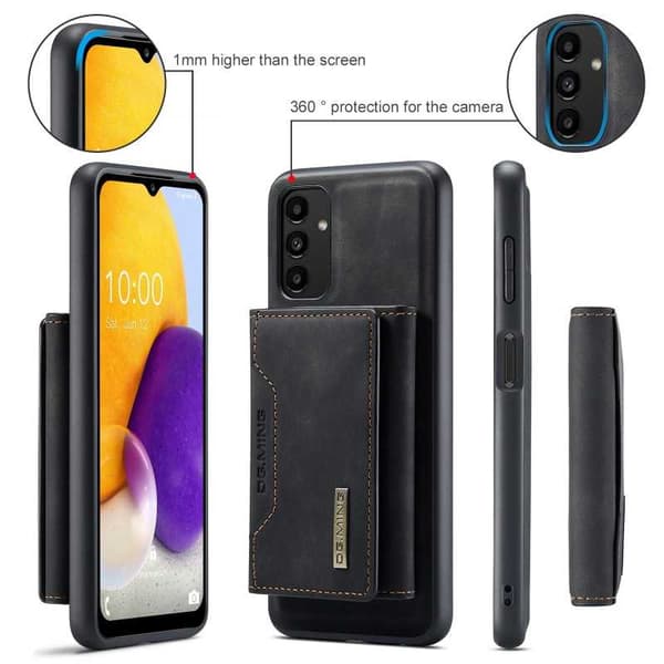 8-SLOTS Samsung A13 4G stødsikkert cover med magnetisk kortholder DG.MING Afmonter