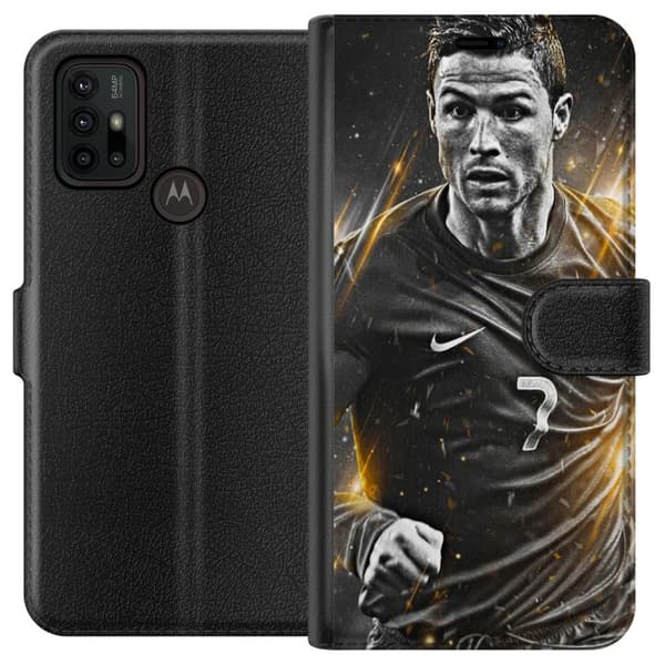 Motorola Moto G30 Lompakkokotelo Cristiano Ronaldo