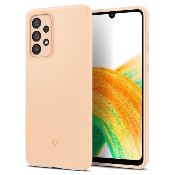 Spigen Samsung Galaxy A33 5G Skal Thin Fit Cotton Peach