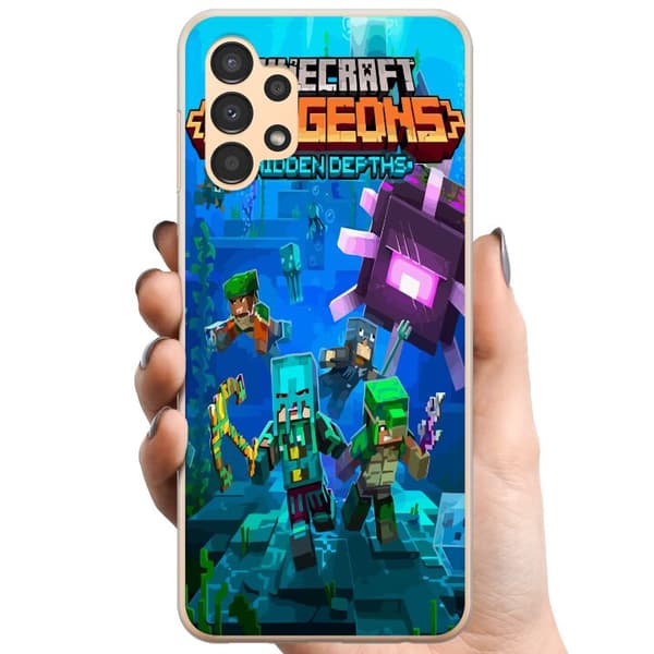 Samsung Galaxy A13 TPU Matkapuhelimen kuori Minecraft