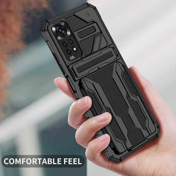 Xiaomi Redmi Note 11 / 11S Stødsikker skal Kickstand & kortrum ThinArmor V3