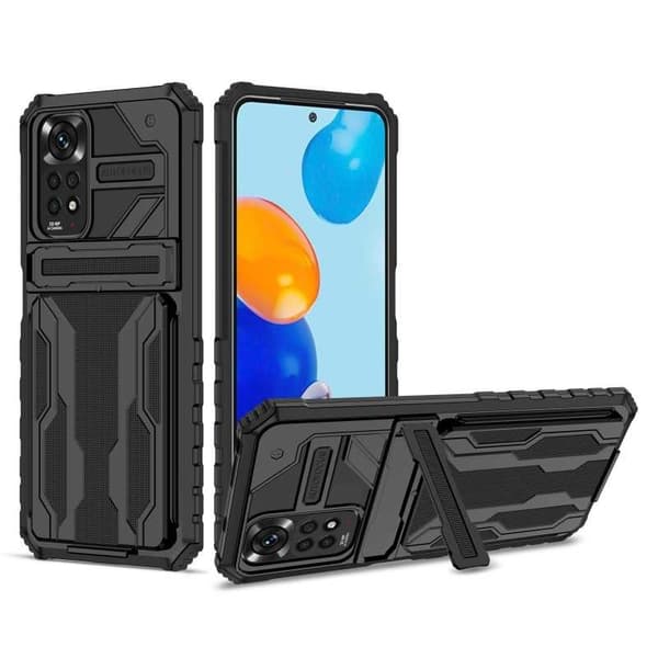 Xiaomi Redmi Note 11 / 11S Stødsikker skal Kickstand & kortrum ThinArmor V3
