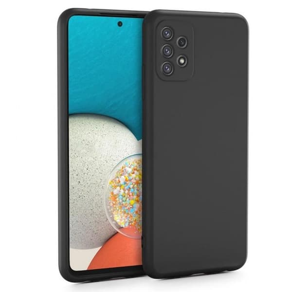 Samsung A53 5G Ultratunn Mjukt Gummibelagd Mattsvart Skal