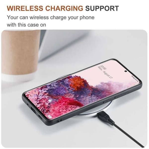 8-FACK Samsung S20 FE Stöttåligt Skal med Magnetisk Korthållare DG.MING Detach