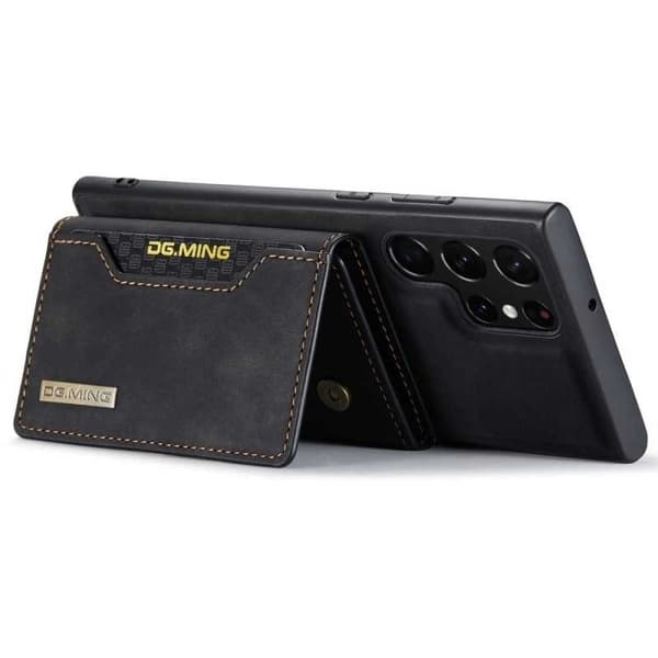 8-ROMS Samsung S22 Ultra Shockproof Cover med magnetisk kortholder DG.MING Afmonter