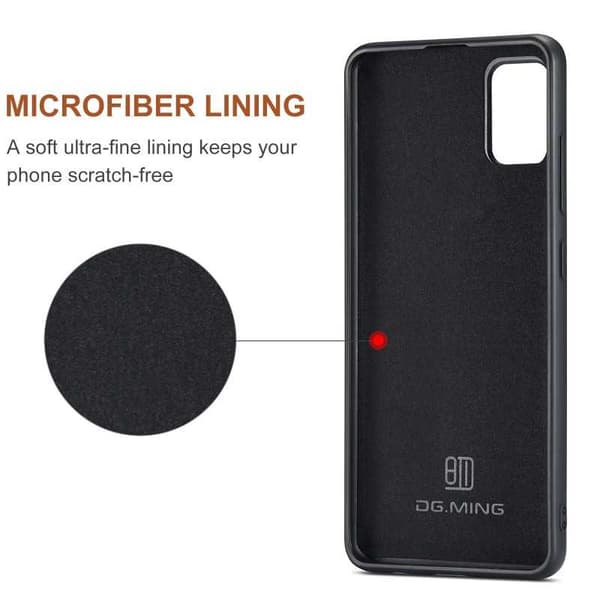 8-SLOTS Samsung A51 4G stødsikkert cover med magnetisk kortholder DG.MING Afmonter