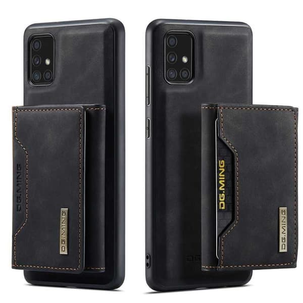 8-SLOTS Samsung A51 4G stødsikkert cover med magnetisk kortholder DG.MING Afmonter