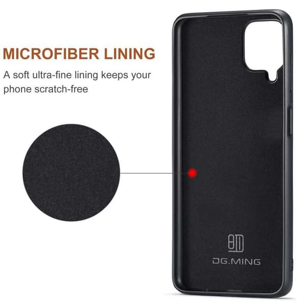 8-SLOTS Samsung A12 5G stødsikkert cover med magnetisk kortholder DG.MING Afmonter