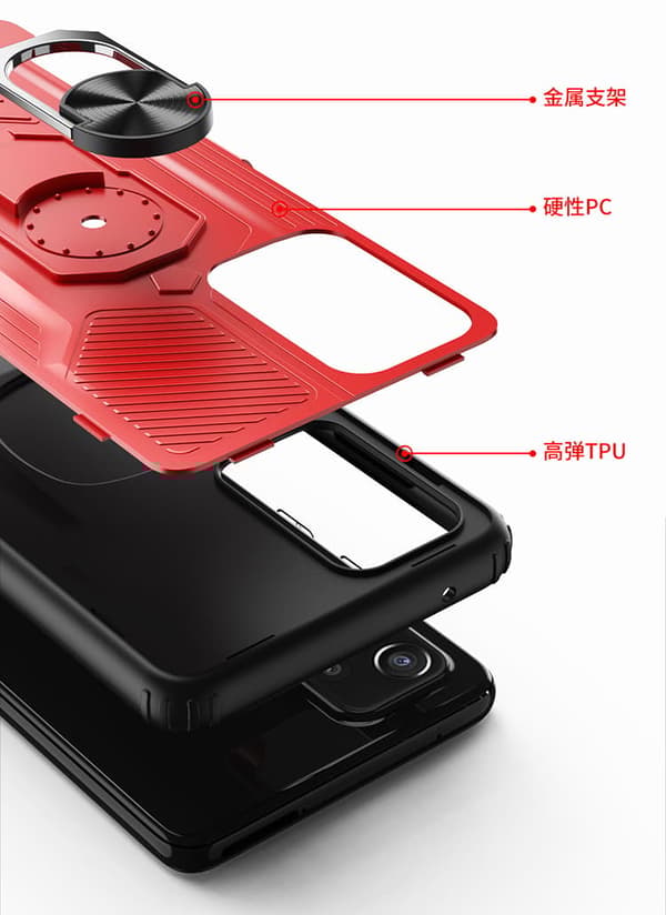Etui Samsung Galaxy S22 ULTRA -Multifunktionel  Sag -SORT