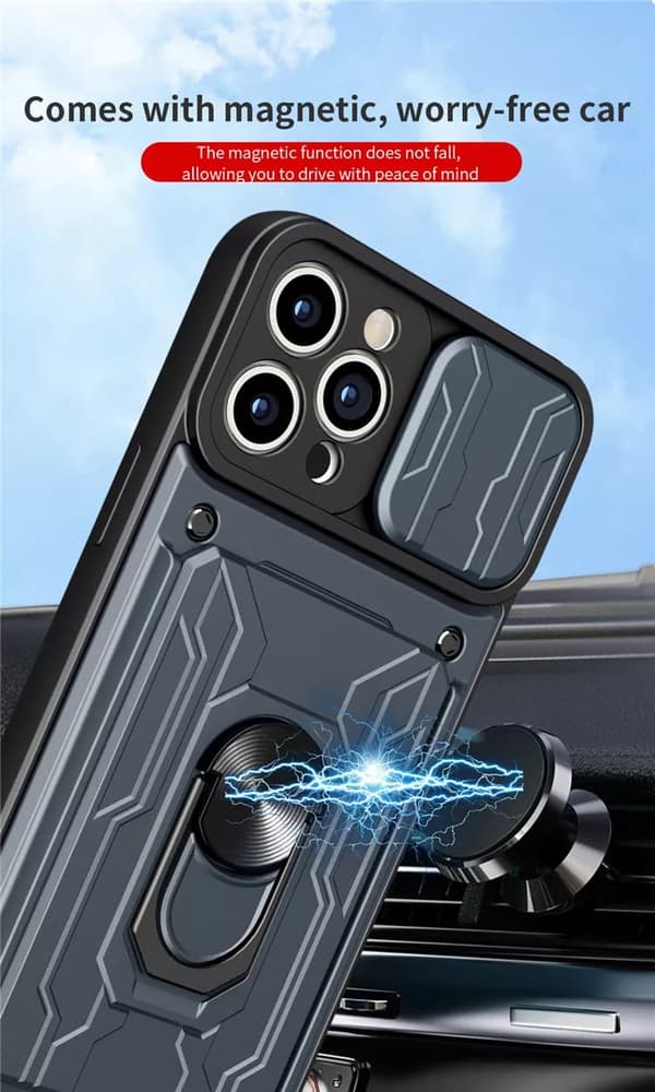 Etui Samsung Galaxy S22 ULTRA -Multifunktionel  Sag -SORT