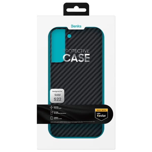 Benks Samsung Galaxy S22 Plus Skal Aramid Fiber Svart