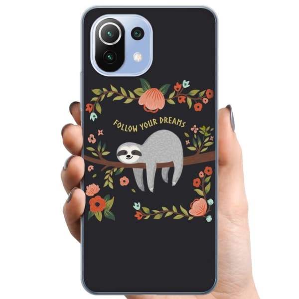 Xiaomi 11 Lite 5G NE TPU Mobilskal Sloth of wisdom