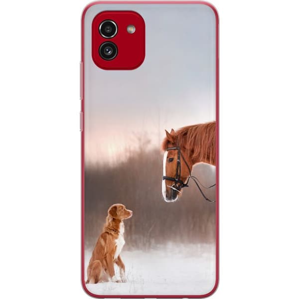 Samsung Galaxy A03 Cover / Mobilcover - Hest & Hund