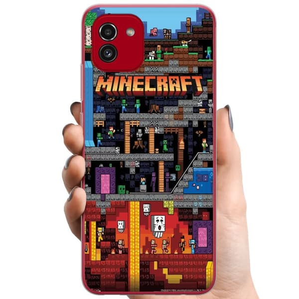 Samsung Galaxy A03 TPU Mobilcover Minecraft