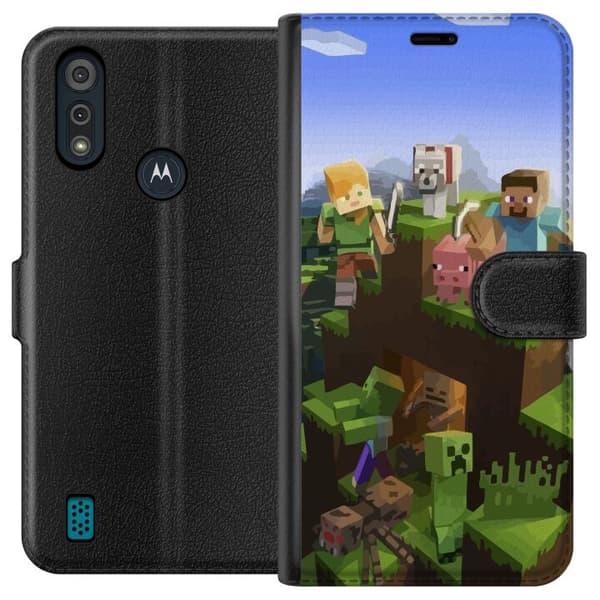 Motorola Moto E6i Tegnebogsetui MineCraft