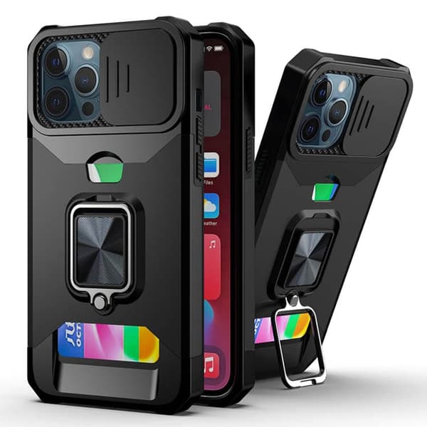 Skal Samsung Galaxy S22 -Multifunktionell Fodral -SVART