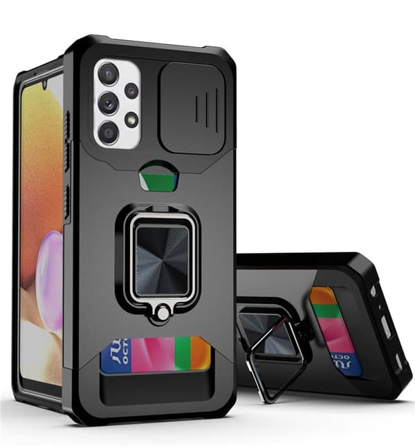 Etui Samsung Galaxy S21 FE-5G - Multifunktionel  Sag -SORT