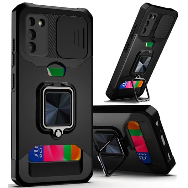 Skal Samsung Galaxy S21 FE-5G -Fodral Multifunktionell -SVART