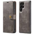 Pikkukuva 2 / 9: DG MING Samsung S22 Ultra 2-in-1 magneetti lompakkokotelo - Harmaa
