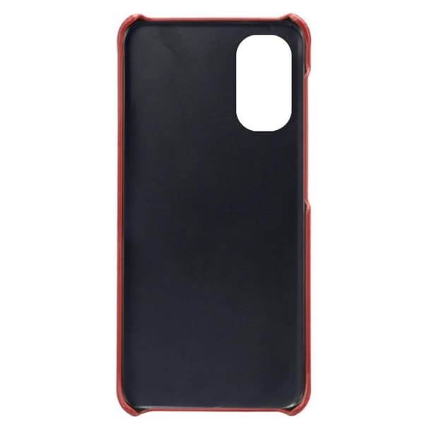 SKALO Moto G31 / G41 PU-nahkainen Korttikotelo - Punainen