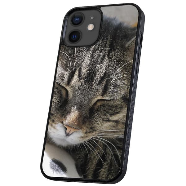 iPhone 12/12 Pro - Skal/Mobilskal Sovande Katt