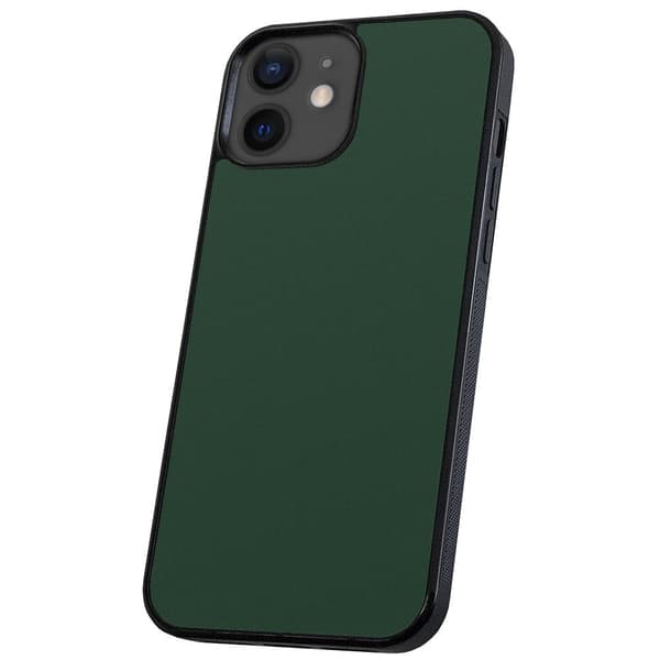iPhone 12/12 Pro - Deksel/Mobildeksel Mørkegrønn