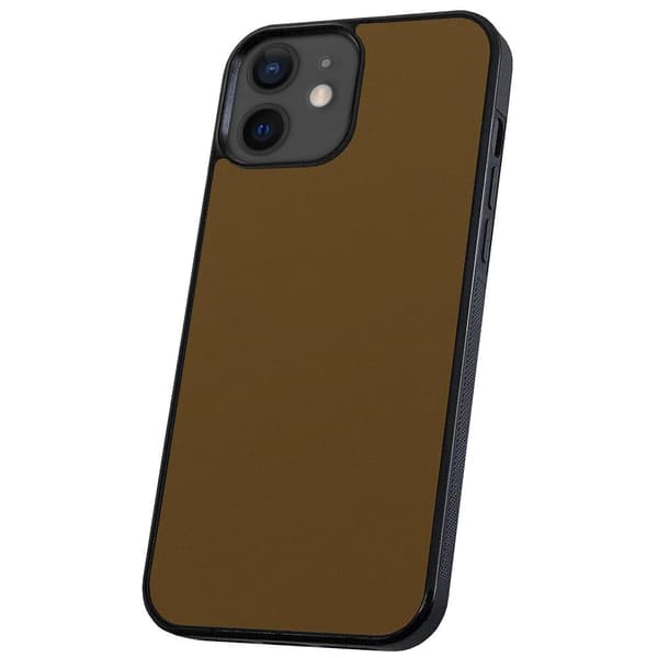 iPhone 12/12 Pro - Deksel/Mobildeksel Brun