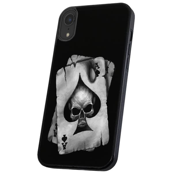 iPhone X/XS - Skal/Mobilskal Döskalle Kortlek