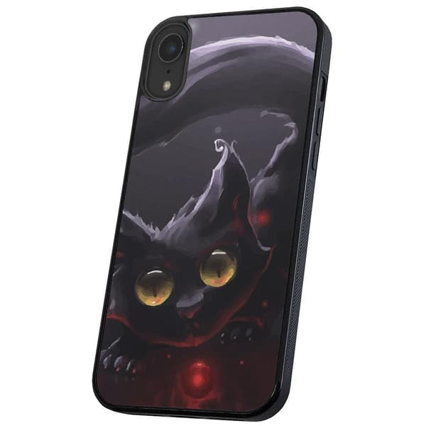 iPhone X/XS - Cover/Mobilcover Sort Kat