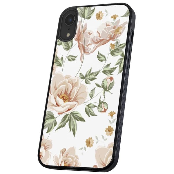 iPhone X/XS - Cover/Mobilcover Blomstermønster