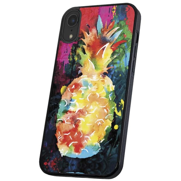 iPhone XR - Skal/Mobilskal Regnbåg Ananas