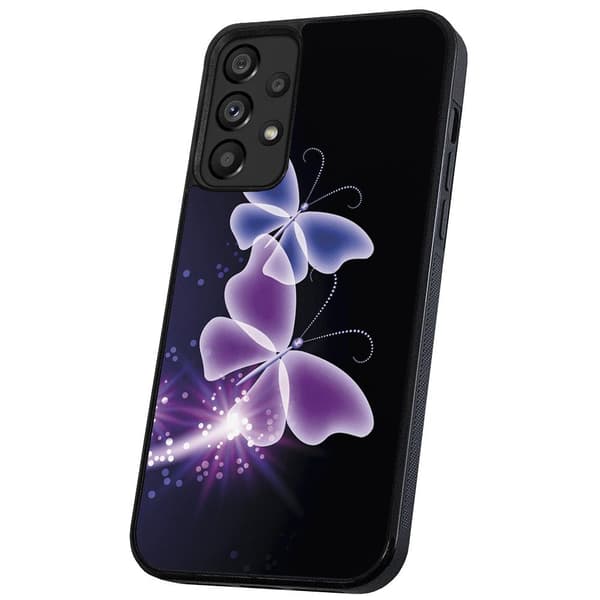 Samsung Galaxy A33 5G - Kuoret/Suojakuori Violetit Perhoset