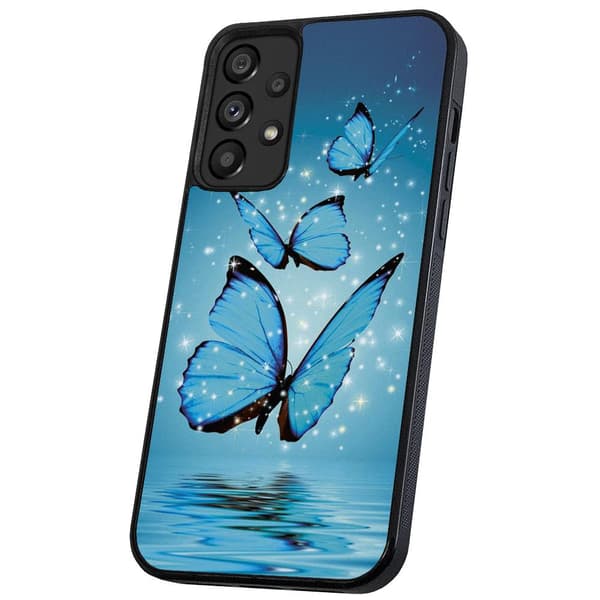 Samsung Galaxy A53 5G - Cover/Mobilcover Glitrende Sommerfugle