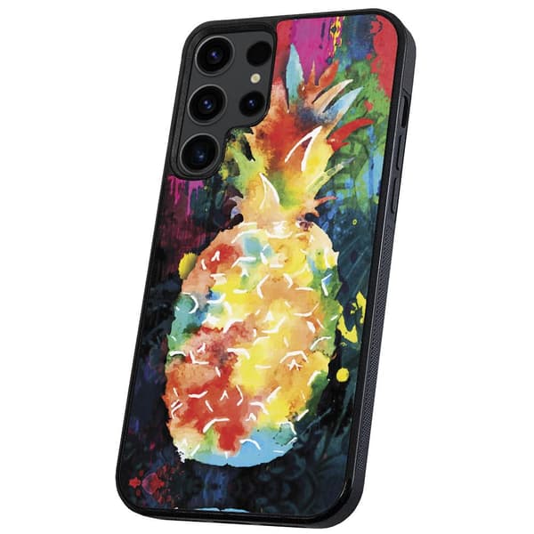 Samsung Galaxy S22 Ultra - Cover/Mobilcover Regnbue Ananas
