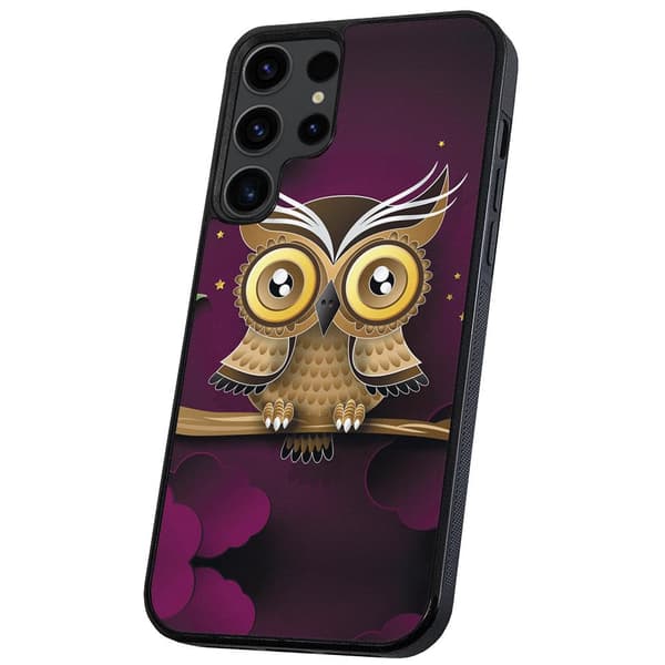 Samsung Galaxy S22 Ultra - Deksel/Mobildeksel Lysbrun Ugle