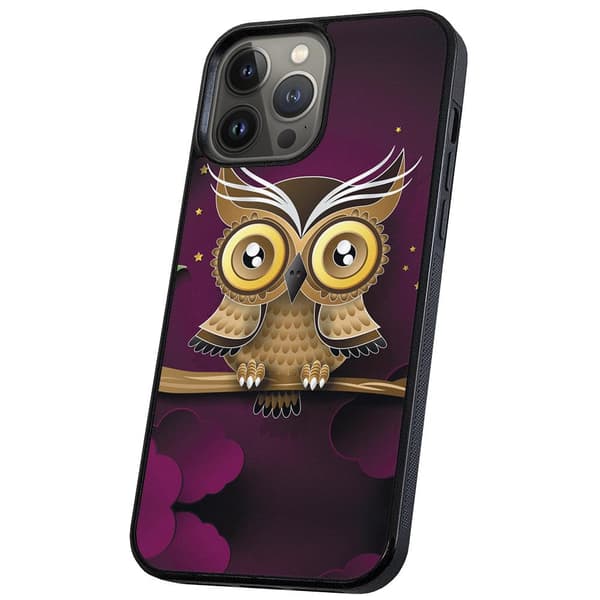 iPhone 13 Pro Max - Deksel/Mobildeksel Lysbrun Ugle