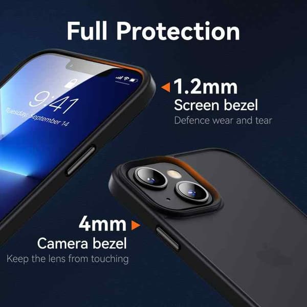 iPhone 13-etui - mat sort