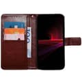 Miniatyrbillede 1 af 4: Wallet cover 3-kort Sony Xperia 1 IV - Brun