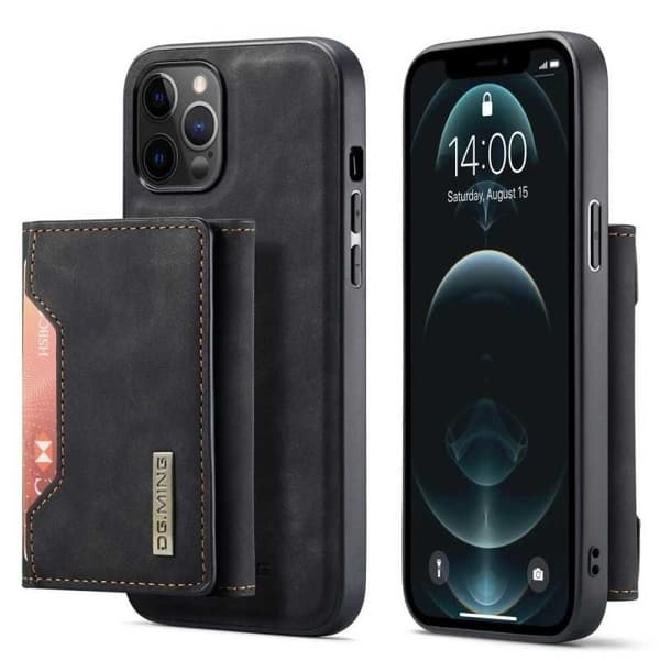 8-FACK iPhone 11 Pro Max Stöttåligt Skal med Magnetisk Korthållare DG.MING Detach