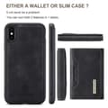 Miniatyrbillede 2 af 6: 8-SLOT iPhone X / XS stødsikkert cover med magnetisk kortholder DG.MING Afmonter