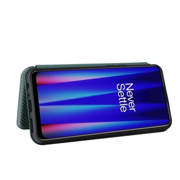 OnePlus Nord CE 2 5G Flipfodral Kortfack CarbonDreams Grön