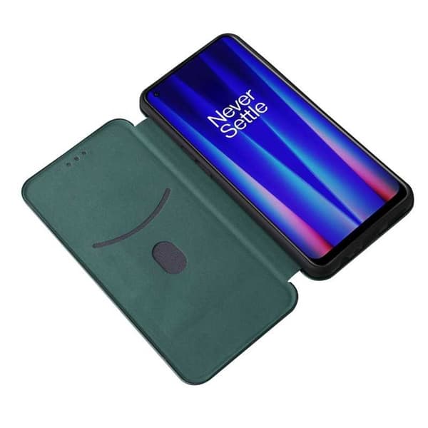 OnePlus Nord CE 2 5G Flipfodral Kortfack CarbonDreams Grön