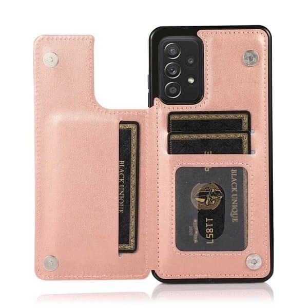 Samsung A52/A52s 4G/5G Iskunkestävä Kannen korttiteline 3-POCKET Flippr V2
