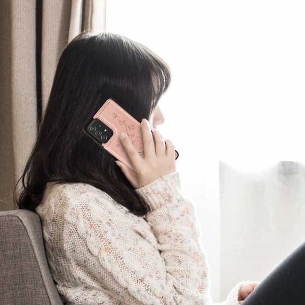 Samsung A52/A52s 4G/5G Iskunkestävä Kannen korttiteline 3-POCKET Flippr V2