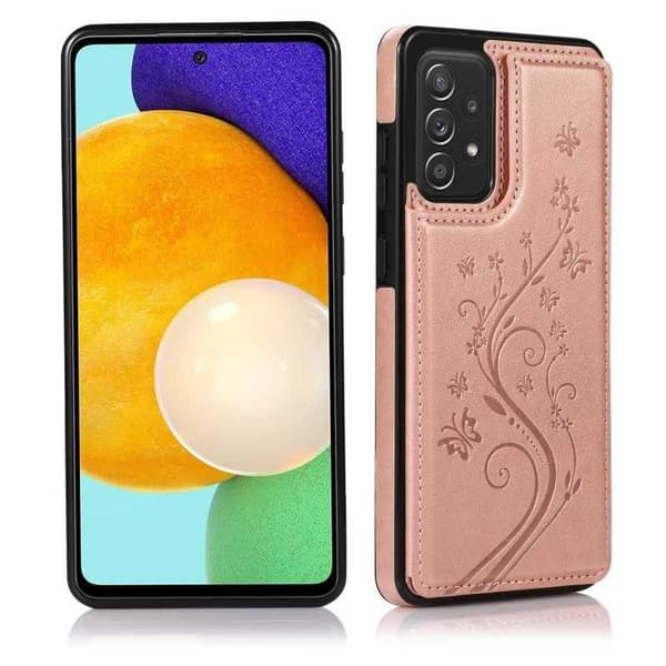Samsung A52/A52s 4G/5G Iskunkestävä Kannen korttiteline 3-POCKET Flippr V2