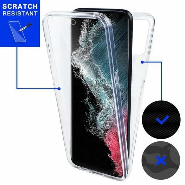 360° fuld dækning & stødabsorberende etui V2 Samsung S22 Ultra