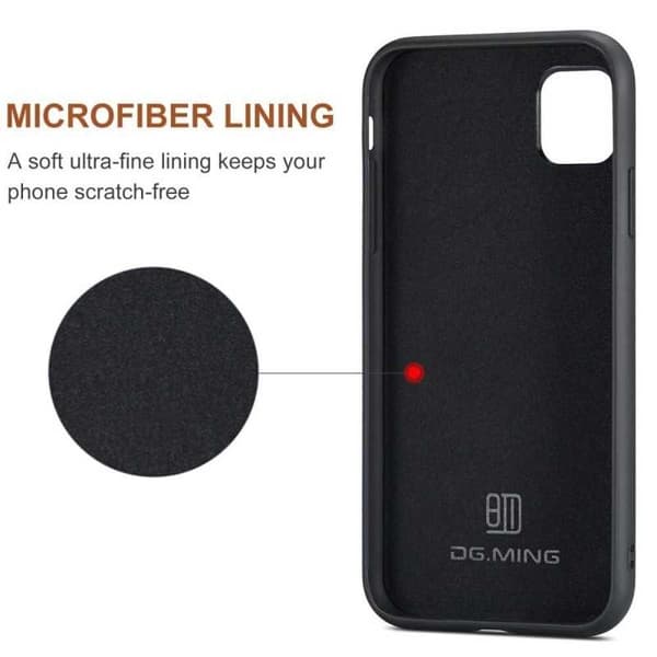 8-FACK iPhone 11 Stöttåligt Skal med Magnetisk Korthållare DG.MING Detach